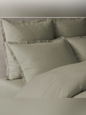 RH Restoration Hardware Italian Heritage Washed Linen Bedding Set * King * New